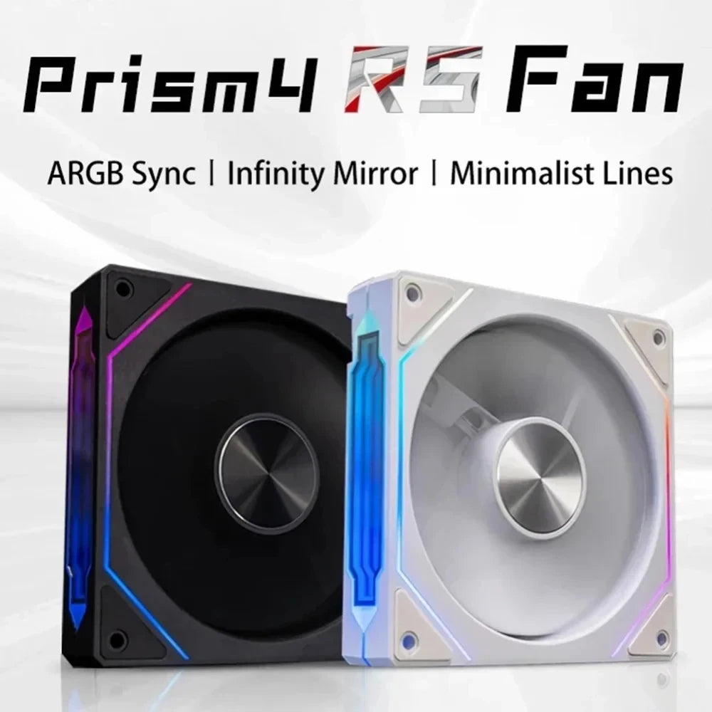 Ventilateur ARGB Prism 4 RS – Normal / Reverse – Noir ou Blanc
