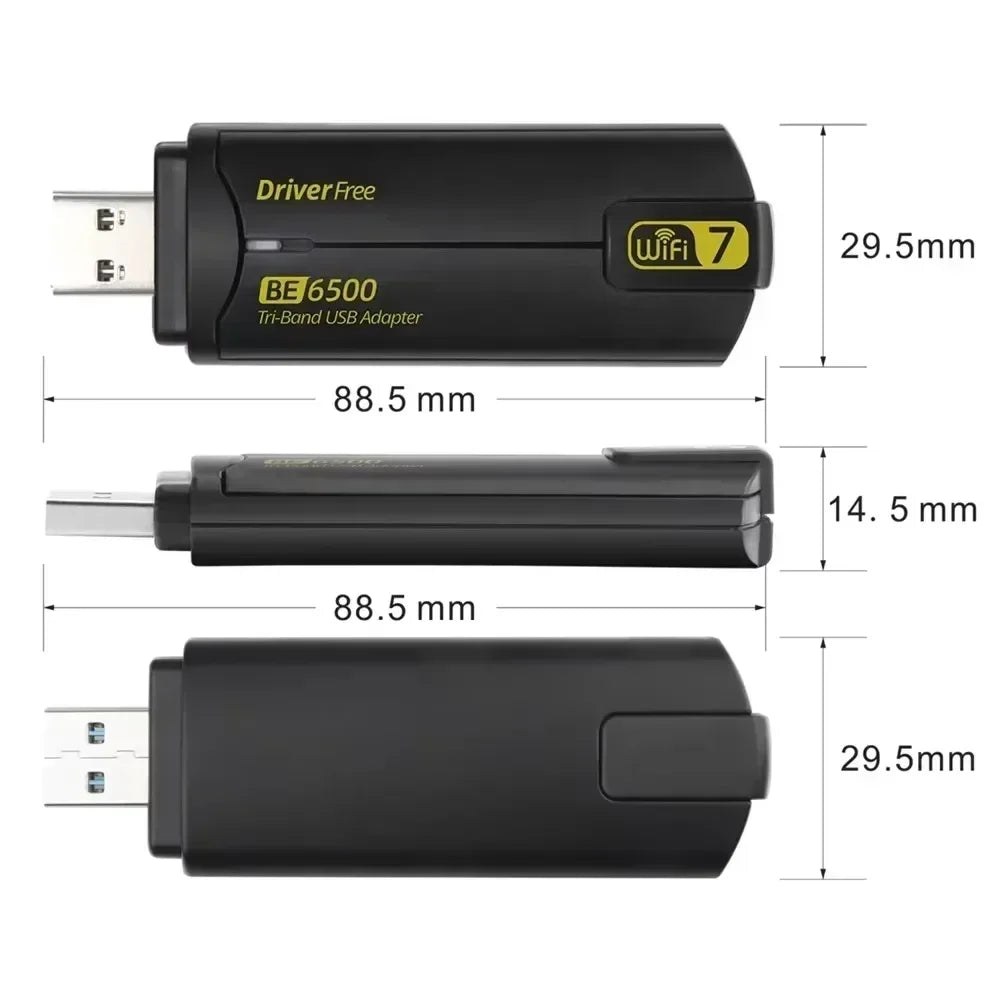 Clé USB Wi-Fi 7 – 2.4 / 5 / 6 GHz Ultra-Rapide